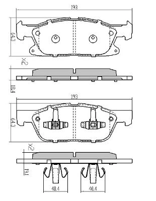 FBP-0078 FREMAX Комплект тормозных колодок, дисковый тормоз (фото 2)