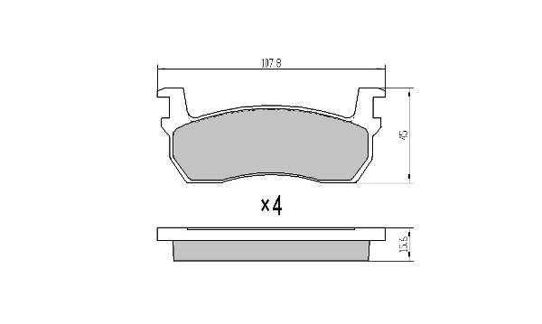 FBP-0298 FREMAX Комплект тормозных колодок, дисковый тормоз (фото 2)