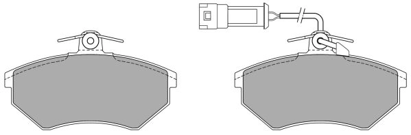 FBP-0446-01 FREMAX Комплект тормозных колодок, дисковый тормоз (фото 2)