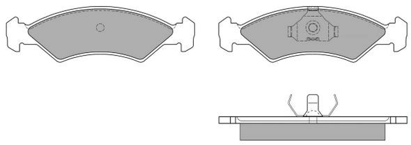 FBP-0459 FREMAX Комплект тормозных колодок, дисковый тормоз (фото 2)