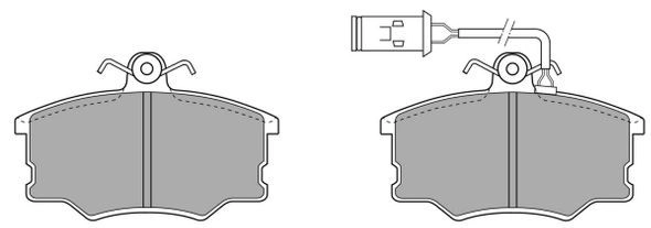 FBP-0581 FREMAX Комплект тормозных колодок, дисковый тормоз (фото 2)