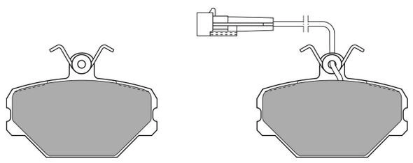 FBP-0596 FREMAX Комплект тормозных колодок, дисковый тормоз (фото 3)