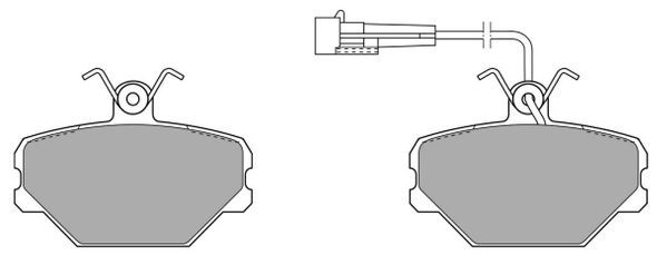 FBP-0596-01 FREMAX Комплект тормозных колодок, дисковый тормоз (фото 2)