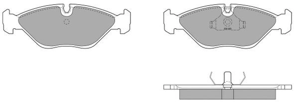 FBP-0623 FREMAX Комплект тормозных колодок, дисковый тормоз (фото 1)