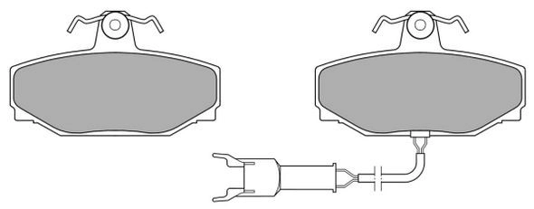 FBP-0750-01 FREMAX Комплект тормозных колодок, дисковый тормоз (фото 2)
