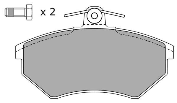 FBP-0810-01 FREMAX Комплект тормозных колодок, дисковый тормоз (фото 2)