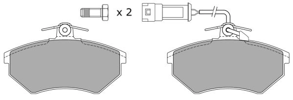 FBP-0813 FREMAX Комплект тормозных колодок, дисковый тормоз (фото 2)