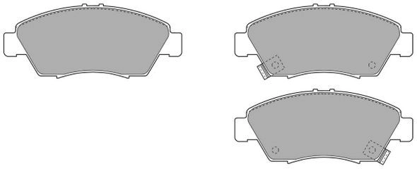 FBP-0827 FREMAX Комплект тормозных колодок, дисковый тормоз (фото 2)