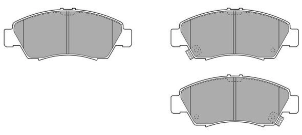 FBP-0828 FREMAX Комплект тормозных колодок, дисковый тормоз (фото 2)
