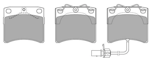 FBP-0842-01 FREMAX Комплект тормозных колодок, дисковый тормоз (фото 2)