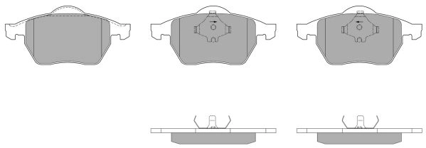 FBP-0874-01 FREMAX Комплект тормозных колодок, дисковый тормоз (фото 1)