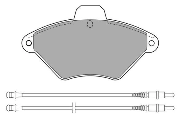 FBP-0887 FREMAX Комплект тормозных колодок, дисковый тормоз (фото 2)