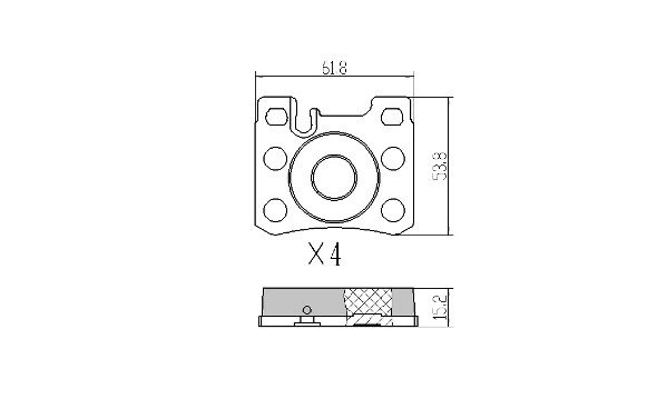 FBP-0927 FREMAX Комплект тормозных колодок, дисковый тормоз (фото 2)