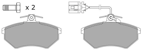 FBP-0953-01 FREMAX Комплект тормозных колодок, дисковый тормоз (фото 2)