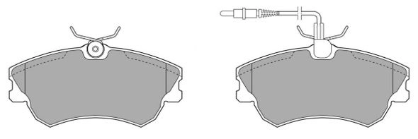 FBP-1091 FREMAX Комплект тормозных колодок, дисковый тормоз (фото 2)
