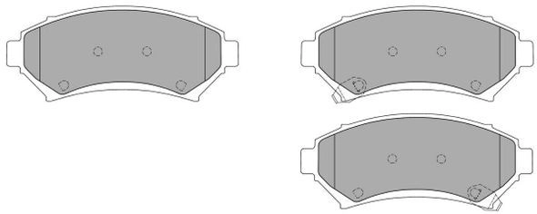 FBP-1122 FREMAX Комплект тормозных колодок, дисковый тормоз (фото 2)