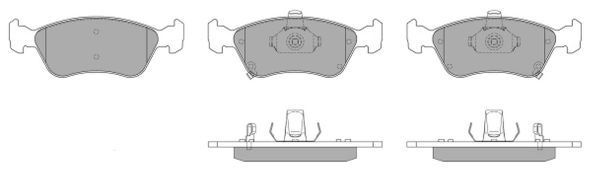 FBP-1137 FREMAX Комплект тормозных колодок, дисковый тормоз (фото 2)