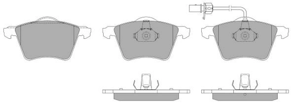 FBP-1149 FREMAX Комплект тормозных колодок, дисковый тормоз (фото 2)