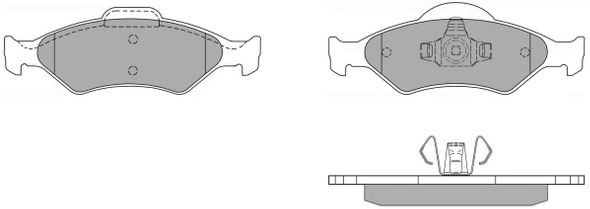 FBP-1158 FREMAX Комплект тормозных колодок, дисковый тормоз (фото 2)