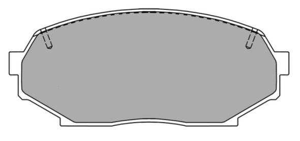 FBP-1238 FREMAX Комплект тормозных колодок, дисковый тормоз (фото 2)
