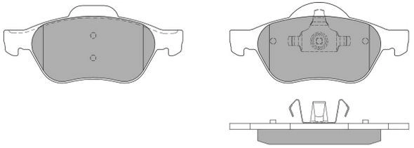 FBP-1251 FREMAX Комплект тормозных колодок, дисковый тормоз (фото 3)