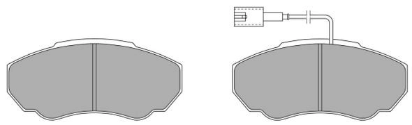 FBP-1293 FREMAX Комплект тормозных колодок, дисковый тормоз (фото 4)