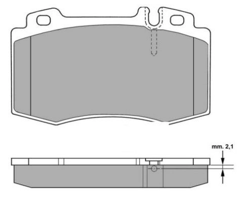 FBP-1299 FREMAX Комплект тормозных колодок, дисковый тормоз (фото 1)