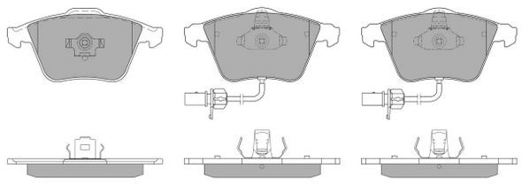 FBP-1302 FREMAX Комплект тормозных колодок, дисковый тормоз (фото 1)