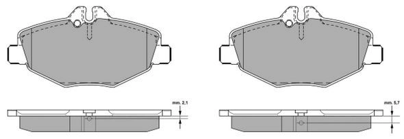 FBP-1304 FREMAX Комплект тормозных колодок, дисковый тормоз (фото 2)