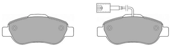 FBP-1355 FREMAX Комплект тормозных колодок, дисковый тормоз (фото 2)