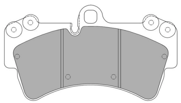 FBP-1358 FREMAX Комплект тормозных колодок, дисковый тормоз (фото 2)