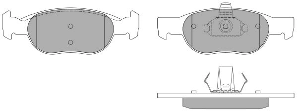 FBP-1516 FREMAX Комплект тормозных колодок, дисковый тормоз (фото 2)