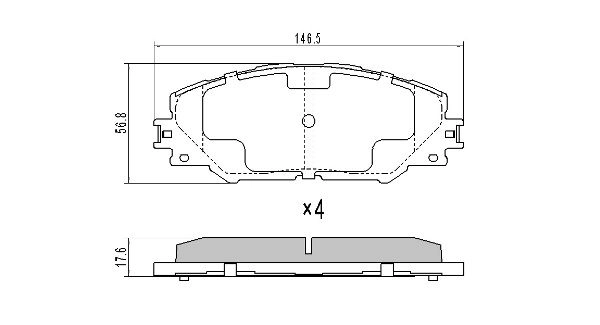 FBP-1568 FREMAX Комплект тормозных колодок, дисковый тормоз (фото 2)