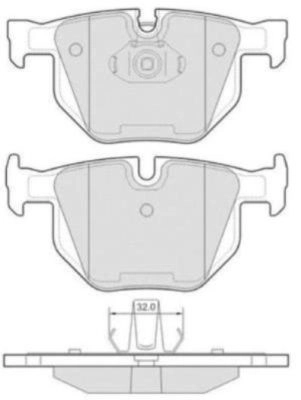 FBP-1667 FREMAX Комплект тормозных колодок, дисковый тормоз (фото 2)