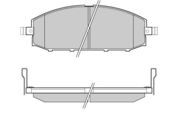 FBP-1687 FREMAX Комплект тормозных колодок, дисковый тормоз (фото 2)