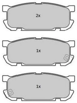 FBP-1788 FREMAX Комплект тормозных колодок, дисковый тормоз (фото 1)