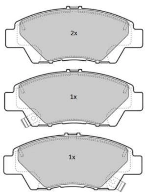 FBP-1823 FREMAX Комплект тормозных колодок, дисковый тормоз (фото 2)