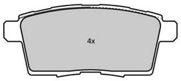 FBP-1842 FREMAX Комплект тормозных колодок, дисковый тормоз (фото 2)