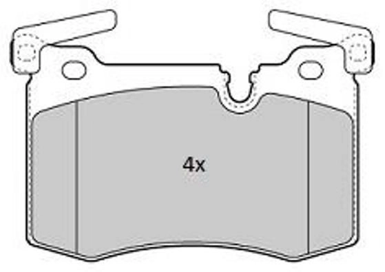 FBP-1847 FREMAX Комплект тормозных колодок, дисковый тормоз (фото 2)