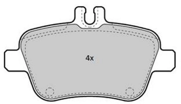 FBP-1870 FREMAX Комплект тормозных колодок, дисковый тормоз (фото 2)
