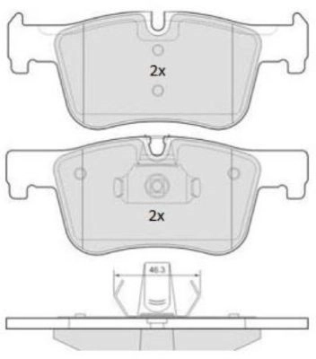 FBP-1873 FREMAX Комплект тормозных колодок, дисковый тормоз (фото 1)