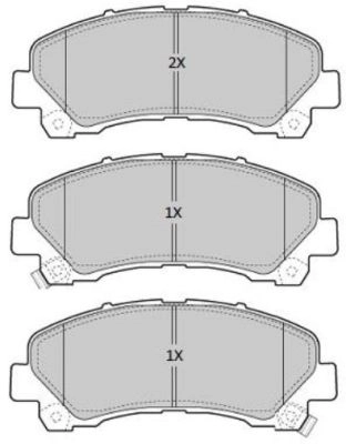 FBP-1885 FREMAX Комплект тормозных колодок, дисковый тормоз (фото 4)