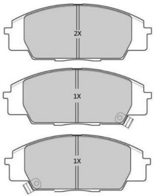 FBP-1900 FREMAX Комплект тормозных колодок, дисковый тормоз (фото 2)