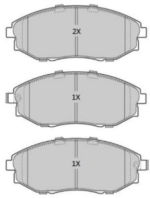 FBP-1903 FREMAX Комплект тормозных колодок, дисковый тормоз (фото 2)