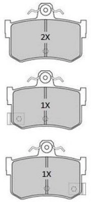 FBP-1910 FREMAX Комплект тормозных колодок, дисковый тормоз (фото 1)