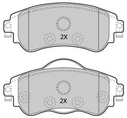 FBP-1947 FREMAX Комплект тормозных колодок, дисковый тормоз (фото 1)