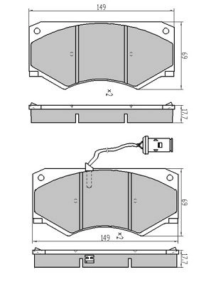 FBP-2071 FREMAX Комплект тормозных колодок, дисковый тормоз (фото 1)