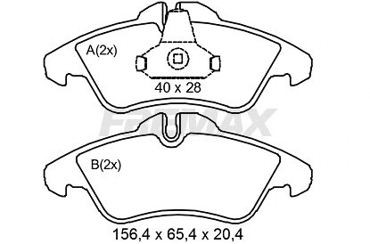 FBP-2244 FREMAX Комплект тормозных колодок, дисковый тормоз (фото 4)