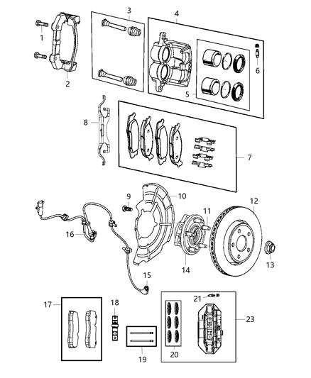 68138842AB CHRYSLER Caliper (фото 2)