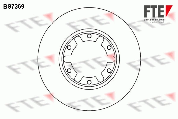 9071193 FTE Тормозной диск (фото 1)